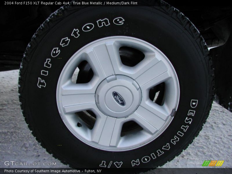 True Blue Metallic / Medium/Dark Flint 2004 Ford F150 XLT Regular Cab 4x4
