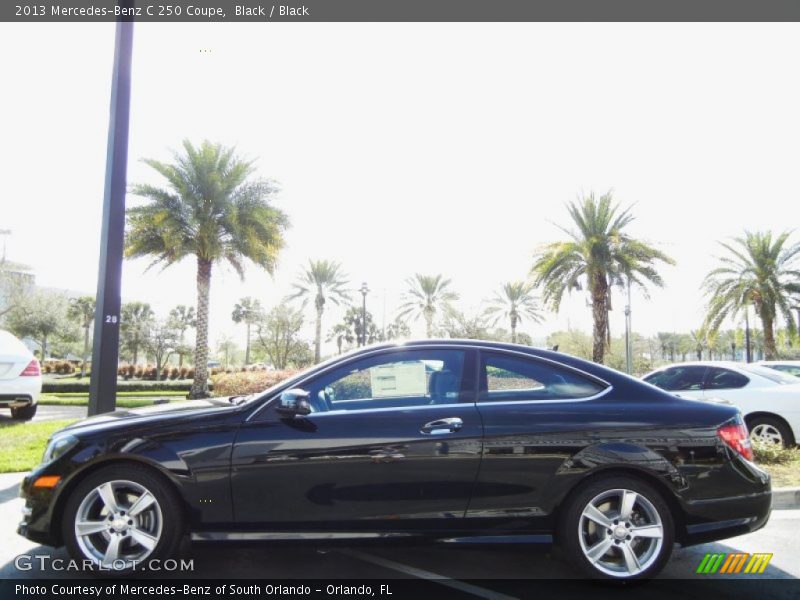 Black / Black 2013 Mercedes-Benz C 250 Coupe