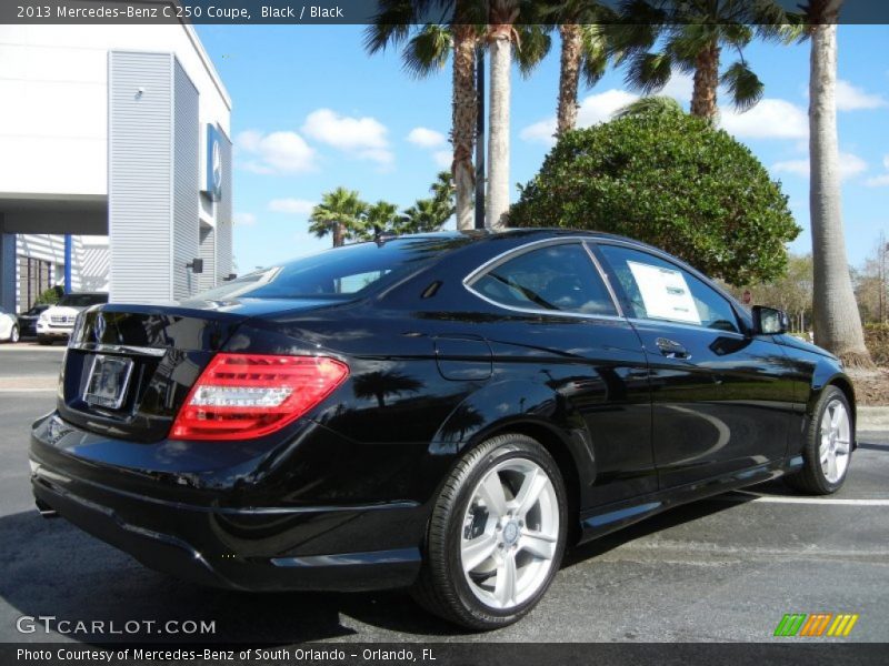 Black / Black 2013 Mercedes-Benz C 250 Coupe