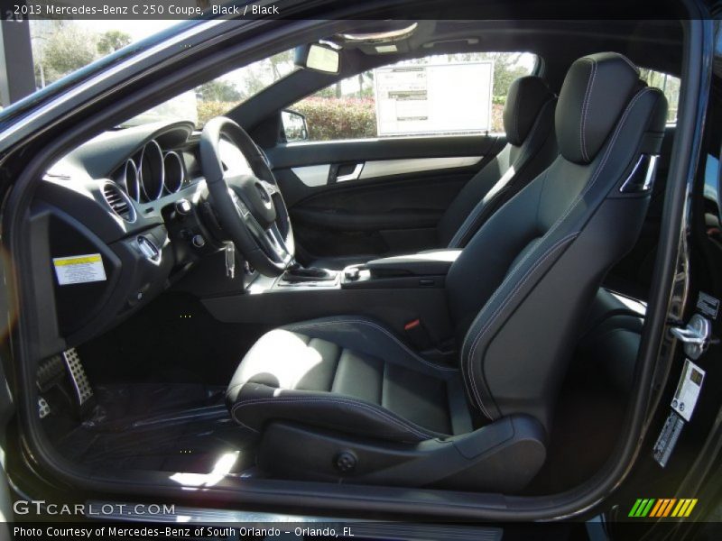 Black / Black 2013 Mercedes-Benz C 250 Coupe