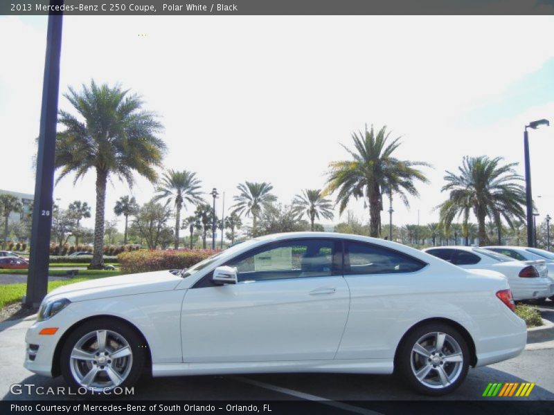 Polar White / Black 2013 Mercedes-Benz C 250 Coupe