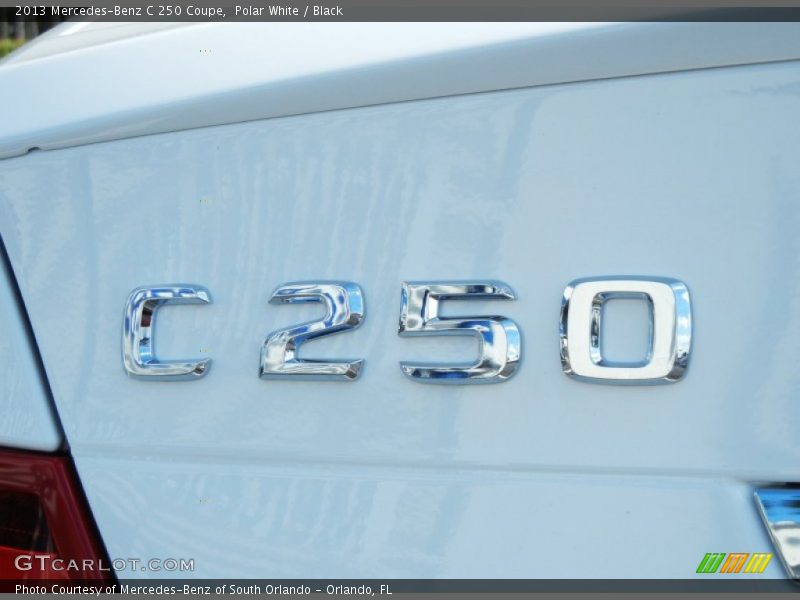 Polar White / Black 2013 Mercedes-Benz C 250 Coupe