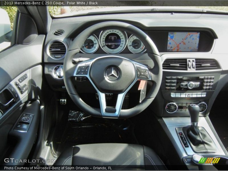 Polar White / Black 2013 Mercedes-Benz C 250 Coupe