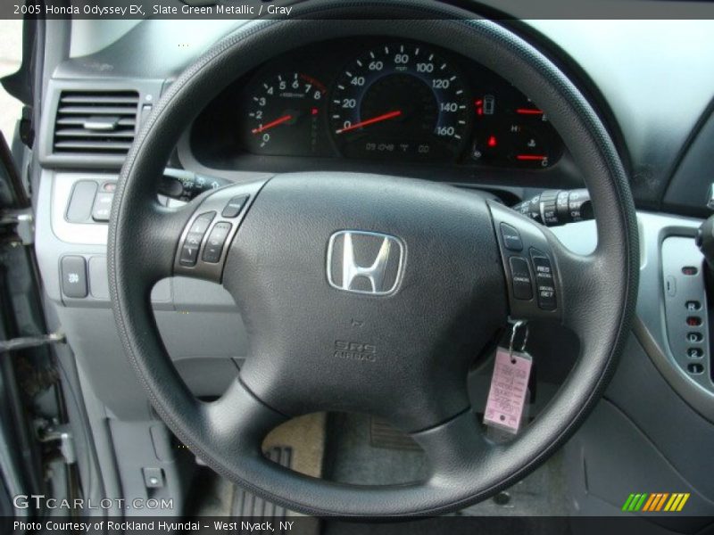 Slate Green Metallic / Gray 2005 Honda Odyssey EX