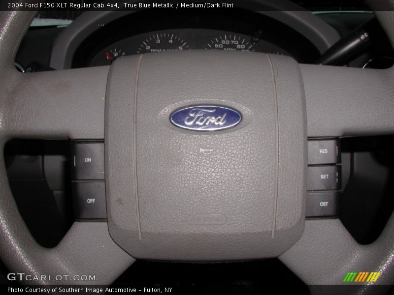 True Blue Metallic / Medium/Dark Flint 2004 Ford F150 XLT Regular Cab 4x4