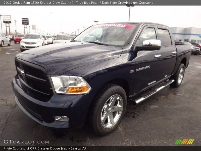 True Blue Pearl / Dark Slate Gray/Medium Graystone 2012 Dodge Ram 1500 Express Crew Cab 4x4