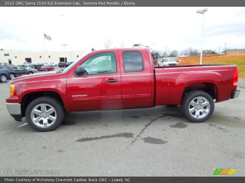 Sonoma Red Metallic / Ebony 2013 GMC Sierra 1500 SLE Extended Cab