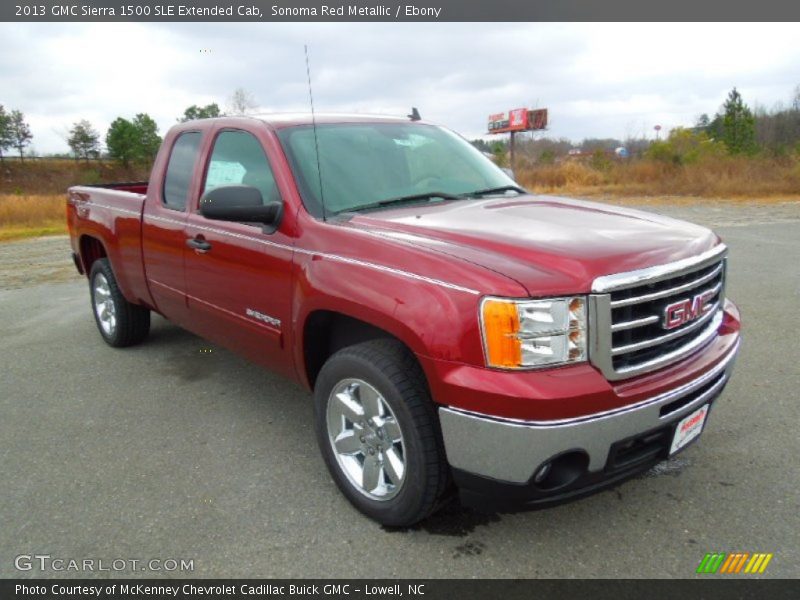 Sonoma Red Metallic / Ebony 2013 GMC Sierra 1500 SLE Extended Cab