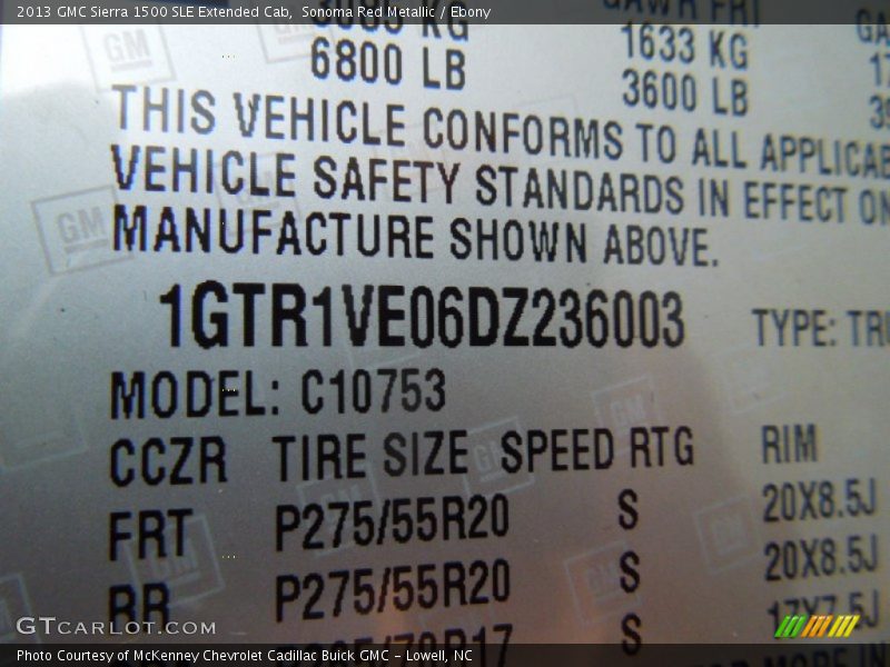 Sonoma Red Metallic / Ebony 2013 GMC Sierra 1500 SLE Extended Cab