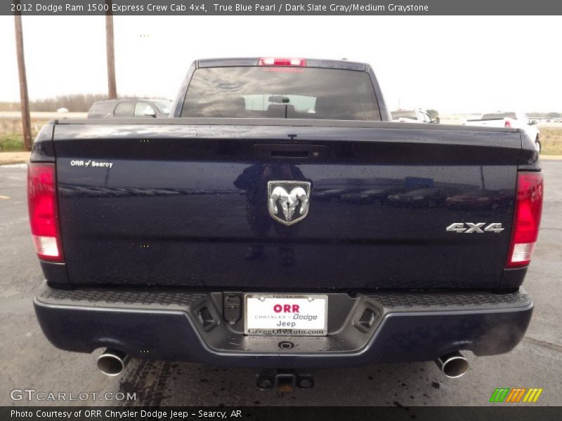 True Blue Pearl / Dark Slate Gray/Medium Graystone 2012 Dodge Ram 1500 Express Crew Cab 4x4