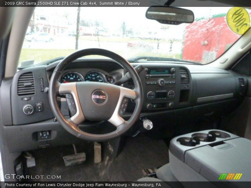 Summit White / Ebony 2009 GMC Sierra 2500HD SLE Z71 Crew Cab 4x4