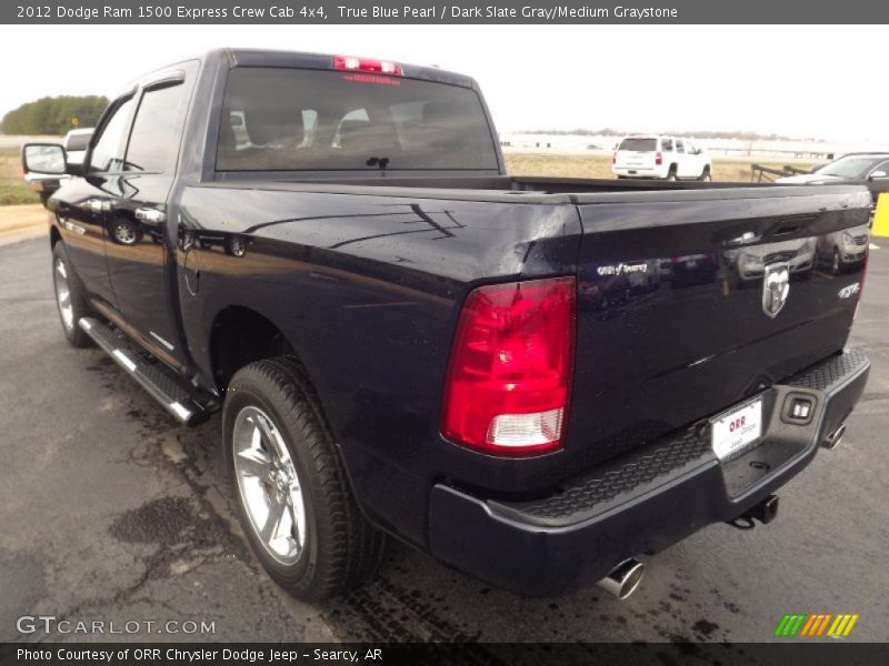 True Blue Pearl / Dark Slate Gray/Medium Graystone 2012 Dodge Ram 1500 Express Crew Cab 4x4