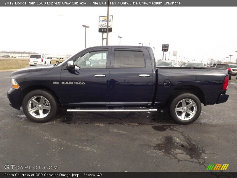 True Blue Pearl / Dark Slate Gray/Medium Graystone 2012 Dodge Ram 1500 Express Crew Cab 4x4