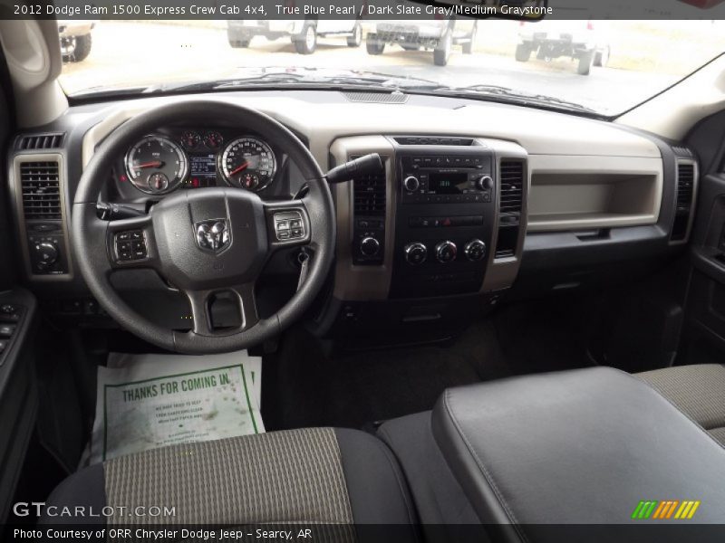 True Blue Pearl / Dark Slate Gray/Medium Graystone 2012 Dodge Ram 1500 Express Crew Cab 4x4