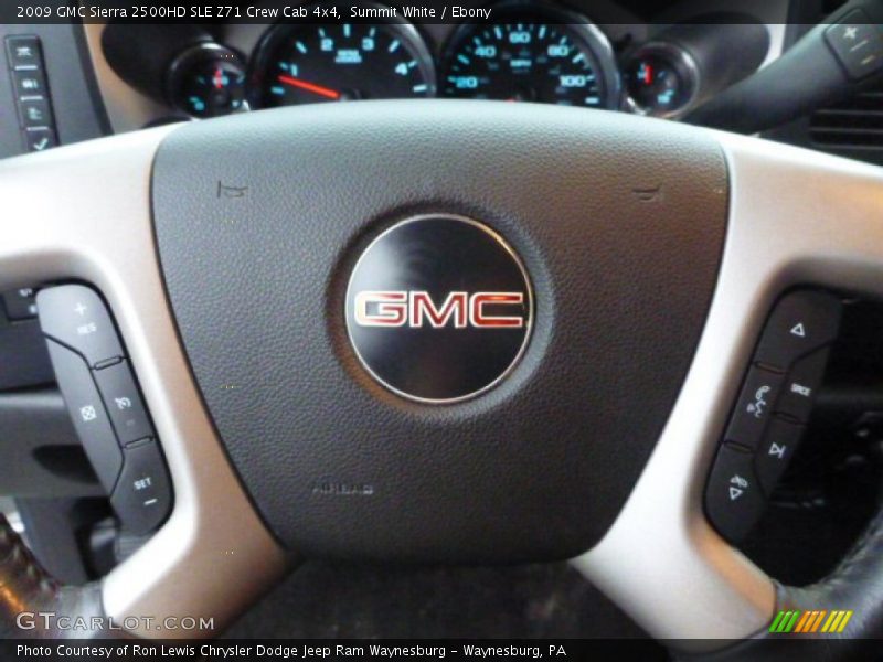 Summit White / Ebony 2009 GMC Sierra 2500HD SLE Z71 Crew Cab 4x4