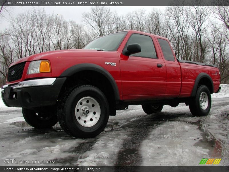 Bright Red / Dark Graphite 2002 Ford Ranger XLT FX4 SuperCab 4x4