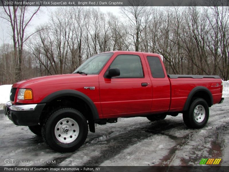 Bright Red / Dark Graphite 2002 Ford Ranger XLT FX4 SuperCab 4x4