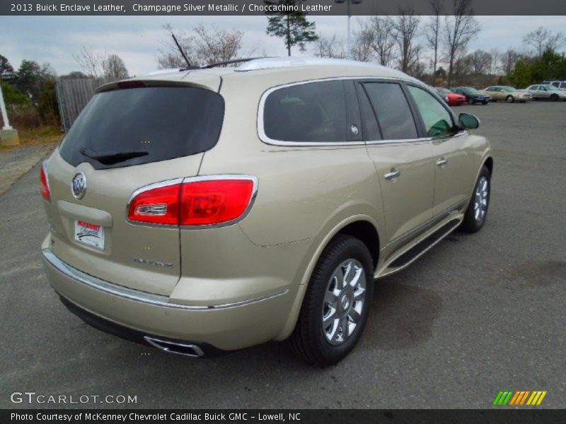Champagne Silver Metallic / Choccachino Leather 2013 Buick Enclave Leather