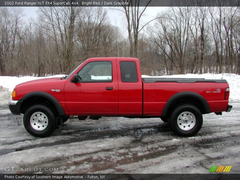 Bright Red / Dark Graphite 2002 Ford Ranger XLT FX4 SuperCab 4x4