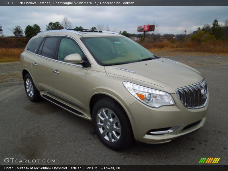 Champagne Silver Metallic / Choccachino Leather 2013 Buick Enclave Leather