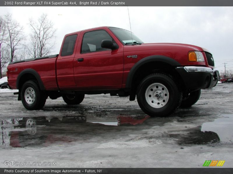 Bright Red / Dark Graphite 2002 Ford Ranger XLT FX4 SuperCab 4x4