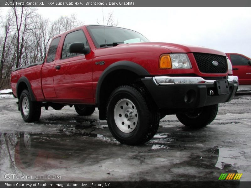 Bright Red / Dark Graphite 2002 Ford Ranger XLT FX4 SuperCab 4x4