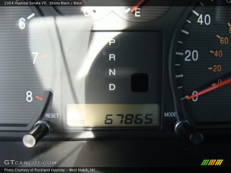 Ebony Black / Black 2004 Hyundai Sonata V6