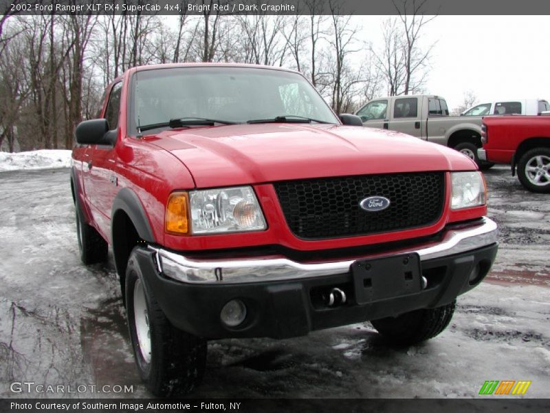 Bright Red / Dark Graphite 2002 Ford Ranger XLT FX4 SuperCab 4x4