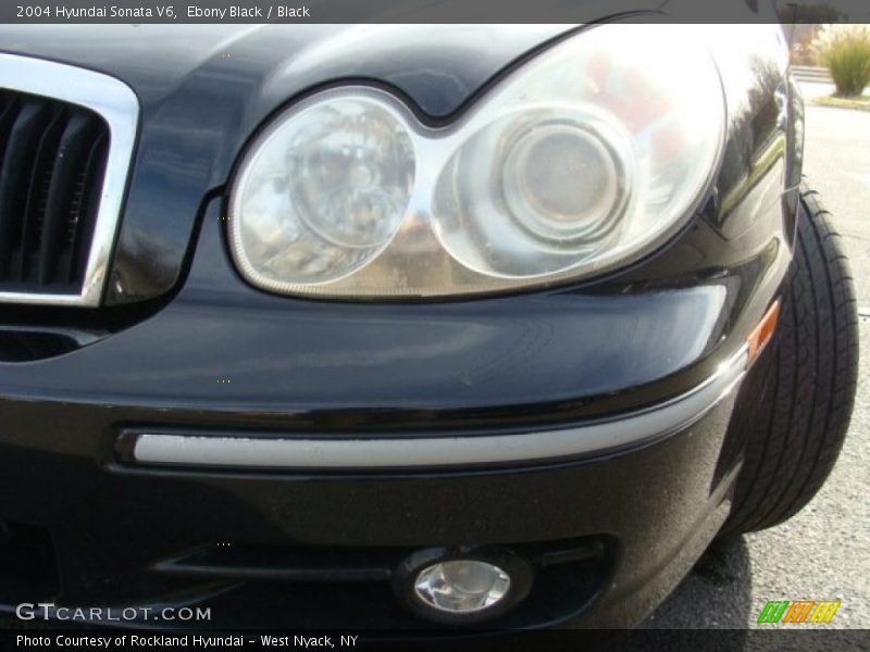 Ebony Black / Black 2004 Hyundai Sonata V6