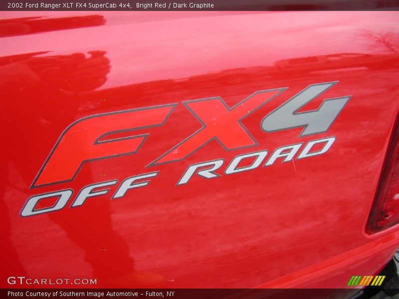 Bright Red / Dark Graphite 2002 Ford Ranger XLT FX4 SuperCab 4x4