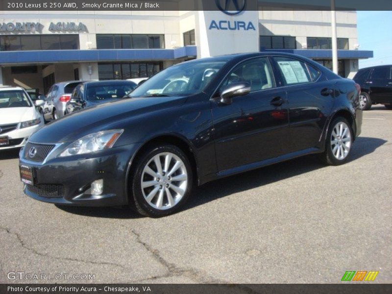 Smoky Granite Mica / Black 2010 Lexus IS 250 AWD