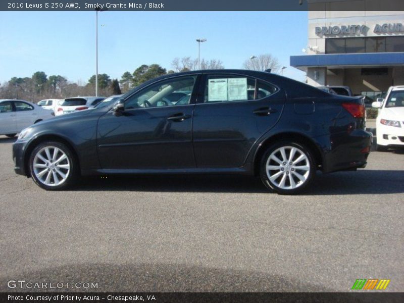 Smoky Granite Mica / Black 2010 Lexus IS 250 AWD