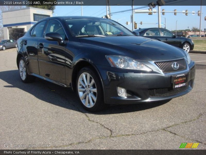 Smoky Granite Mica / Black 2010 Lexus IS 250 AWD