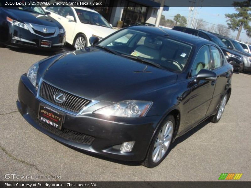 Smoky Granite Mica / Black 2010 Lexus IS 250 AWD