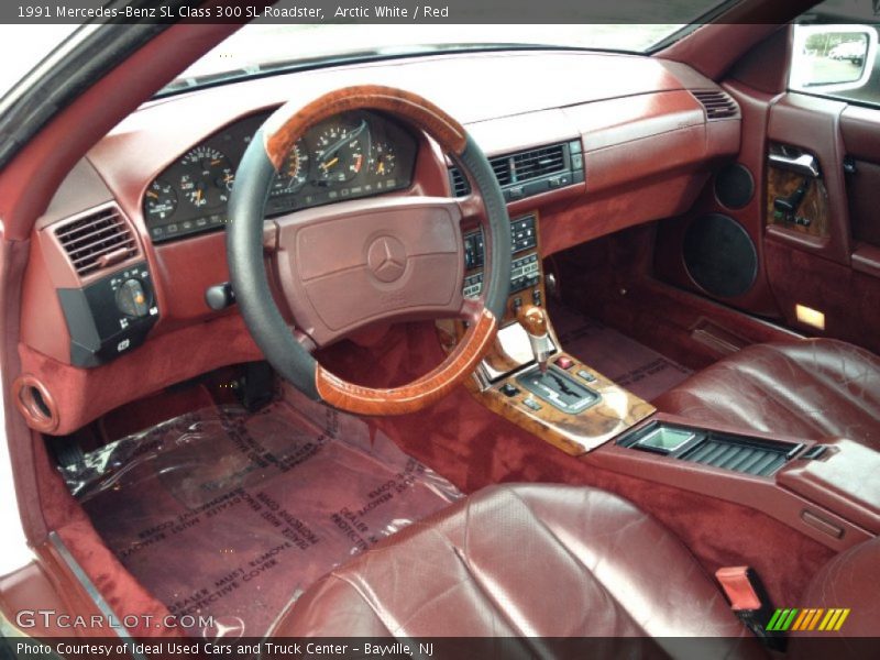 Red Interior - 1991 SL Class 300 SL Roadster 