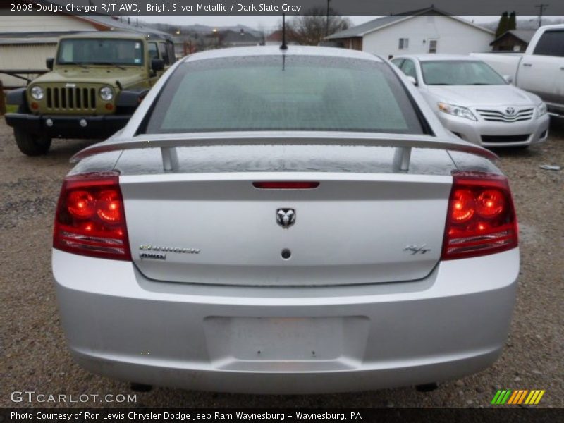 Bright Silver Metallic / Dark Slate Gray 2008 Dodge Charger R/T AWD