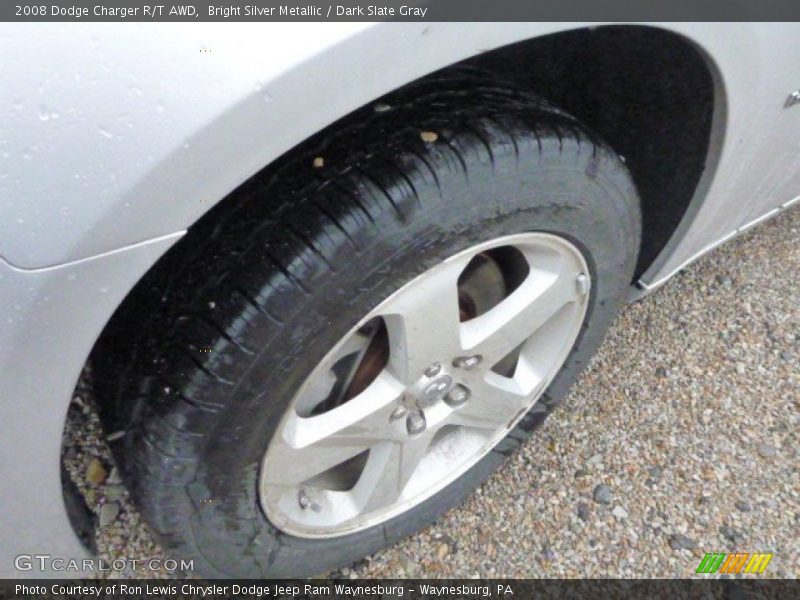 Bright Silver Metallic / Dark Slate Gray 2008 Dodge Charger R/T AWD