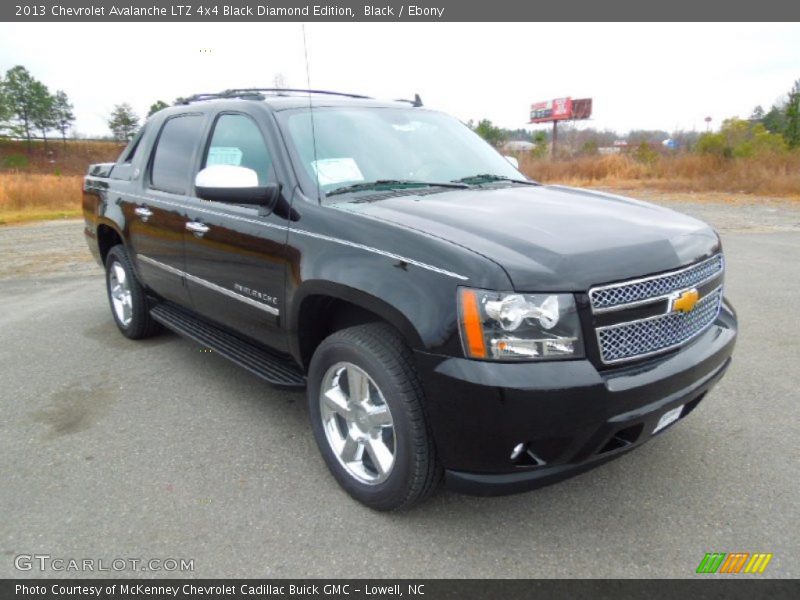 Black / Ebony 2013 Chevrolet Avalanche LTZ 4x4 Black Diamond Edition