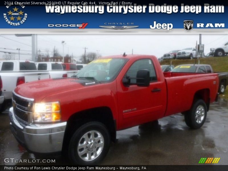 Victory Red / Ebony 2011 Chevrolet Silverado 2500HD LT Regular Cab 4x4