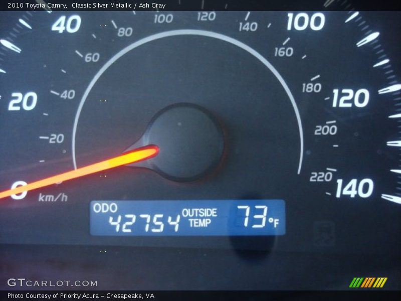 Classic Silver Metallic / Ash Gray 2010 Toyota Camry