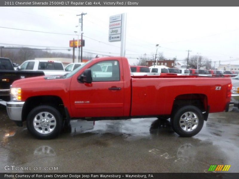 Victory Red / Ebony 2011 Chevrolet Silverado 2500HD LT Regular Cab 4x4