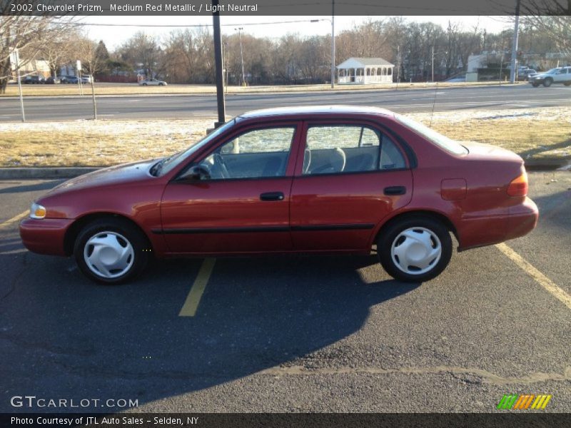 Medium Red Metallic / Light Neutral 2002 Chevrolet Prizm
