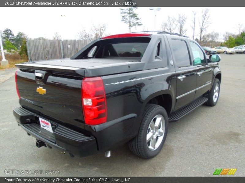 Black / Ebony 2013 Chevrolet Avalanche LTZ 4x4 Black Diamond Edition