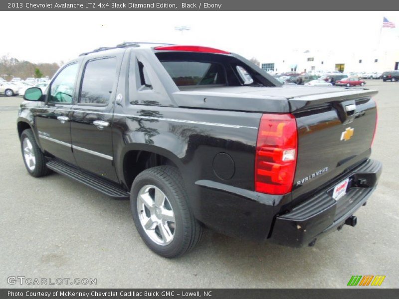 Black / Ebony 2013 Chevrolet Avalanche LTZ 4x4 Black Diamond Edition