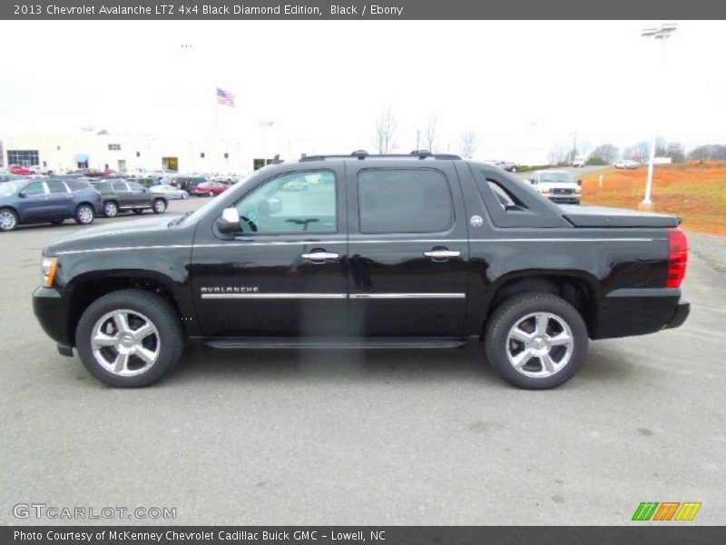Black / Ebony 2013 Chevrolet Avalanche LTZ 4x4 Black Diamond Edition