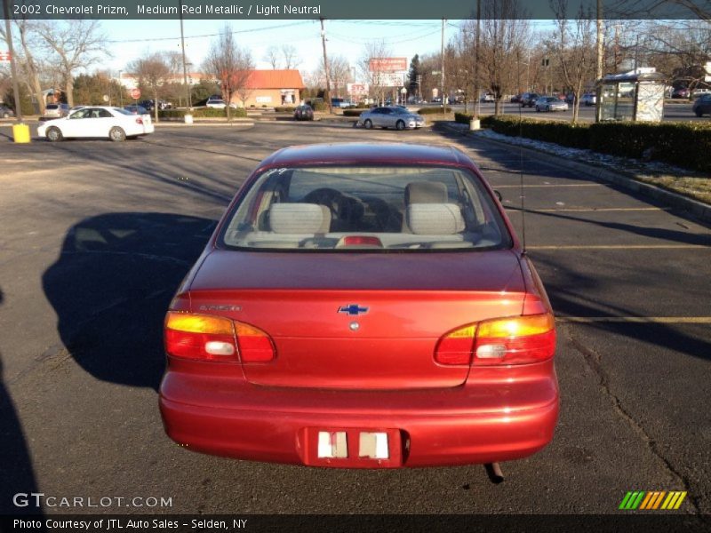 Medium Red Metallic / Light Neutral 2002 Chevrolet Prizm