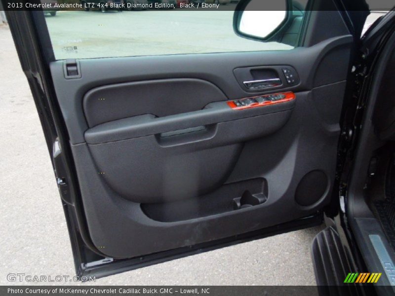 Black / Ebony 2013 Chevrolet Avalanche LTZ 4x4 Black Diamond Edition