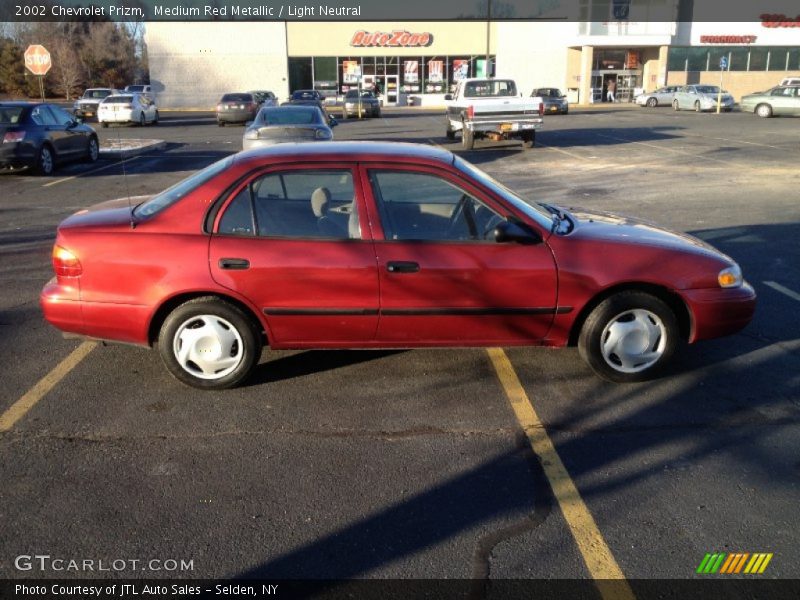 Medium Red Metallic / Light Neutral 2002 Chevrolet Prizm