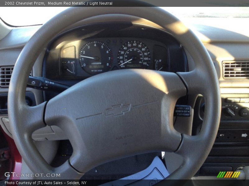 Medium Red Metallic / Light Neutral 2002 Chevrolet Prizm