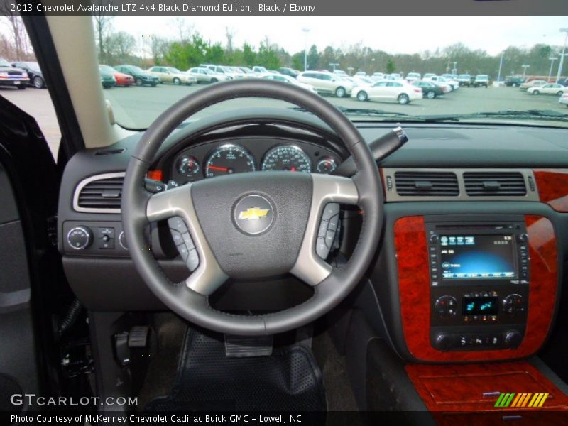 Black / Ebony 2013 Chevrolet Avalanche LTZ 4x4 Black Diamond Edition